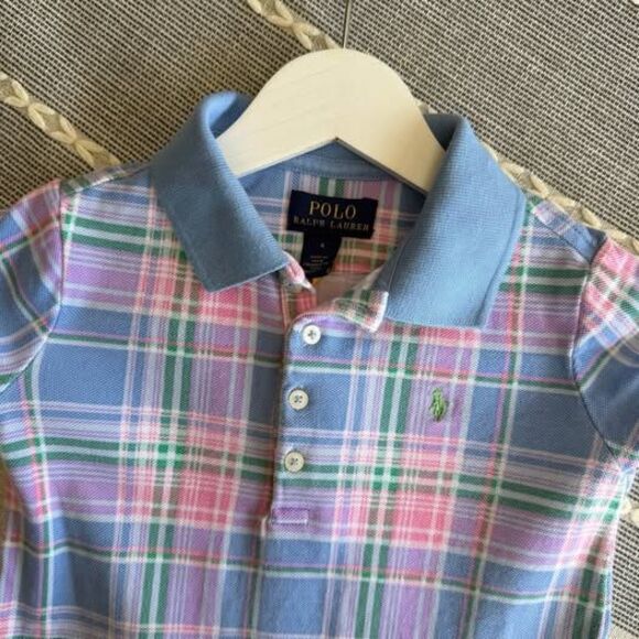Polo Ralph Lauren Plaid Dress Girls Size 4 - Picture 6 of 6